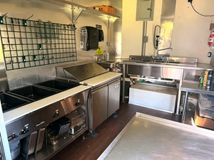 Remorque alimentaire robuste avec écran LED pour menu, vitrine chauffante et comptoir pour fajitas au bœuf à l'<span class=keywords><strong>Expo</strong></span> de Hanovre - Product Image 5