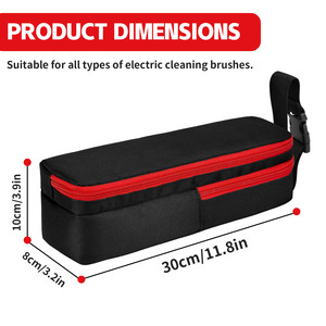 Electric Toothbrush Storage Pouch 34x45cm Oxford Fabric Travel Case With Zipper Closure Minimalist Design - Product Image 5