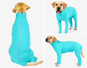 सर्जरी के बाद उच्च गर्दन की लंबी आस्तीन वाली कुत्ते की सर्जरी के बाद महिला पुरुष कुत्ते के लिए एंटी शेडिंग बॉडीसूट - Product Image 5
