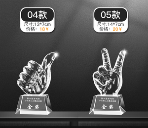 व्यक्तिगत स्पष्ट ग्लास फंतासी डिजाइन अद्वितीय पुरस्कार अनुकूलित क्रिस्टल प्लक्स ट्रॉफी फुटबॉल - Product Image 2