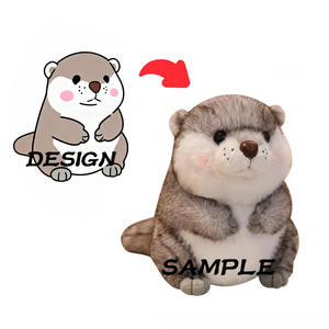 צעצוע לוטרה רך במיוחד, סיטונאי, בהתאמה אישית, עם בטנת רשת PP, להקלה על לחץ לילדים - Product Image 1