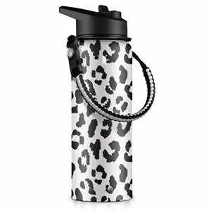 Reekoos Customized Logo 24 OZ 32 OZ 40 OZ Stainless Steel Vacuum Flask Insulated Sports Water Bottle with Straw Lid Paracord