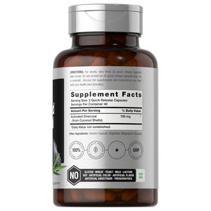 Cápsulas Duras de Carbón Activado Personalizables, Apoyan la Salud, Cápsulas de Carbón Natural, Carbón Activado de Cáscaras de Coco - Product Image 2