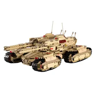 Intelligente Afstandsbediening Mammoet Tank Speelgoed Elektrische Bouwsteen Tank Speelgoed Voor Kinderen