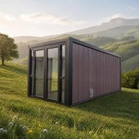 Maison conteneur pliable de type Z de 20 pieds, conteneur habitable pliable avec 2 salles de bain, hiverisé pour bureau, école, chambre à coucher
