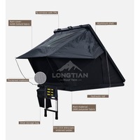 Carpa de techo triangular de aluminio - Carpa rígida para acampar en coche, impermeable y plegable, para viajes por tierra al aire libre.