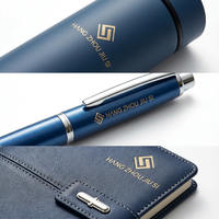 Coffrets cadeaux personnalisés avec logo, coffret cadeau d'entreprise de luxe, coffret cadeau promotionnel, bloc-notes, stylo, gourde isotherme pour souvenir de conférence