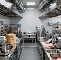 Équipement de cuisine commerciale pour restaurant, en acier inoxydable, matériel de restauration professionnelle pour cuisine