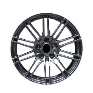 Cerchi in Lega di Alluminio Forgiati a Cinque Razze con Design Esclusivo, 18 Pollici, Nero Lucido - Product Image 1