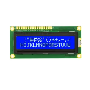 1602 nền màu xanh với phông chữ trắng nhân vật Dot Matrix LCD hiển thị module hiển thị