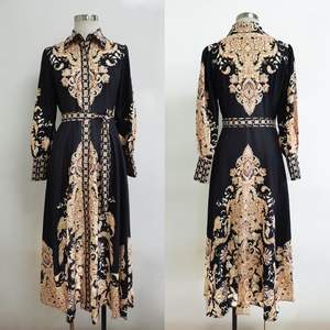 SIPO – robe imprimée à col montant pour femme, Abaya, style musulman, nouveau Design, 2023, EID dubaï - Product Image 6