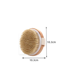 Cepillo Exfoliante de Cerdas Naturales con Logotipo Personalizado para Renovación de la Piel, Herramienta Sostenible para Cepillado en Seco, Cepillo Corporal de Madera para una Desintoxicación Suave - Product Image 3