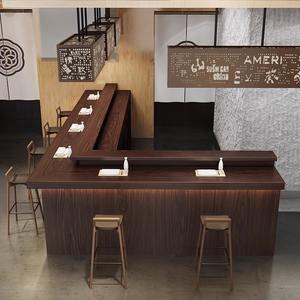 Mostradores de recepción integrados de estilo Vintage, Mostrador de vino pequeño, diseño de cafetería, tienda de <span class=keywords><strong>sushi</strong></span>, mesa de comedor, silla para cafetería, tienda de té - Product Image 4