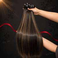 Extensions de Cheveux Humains Européens de Haute Qualité, Double Trame, Alignés Citicule, Couleur Brun Clair, Origine Russe