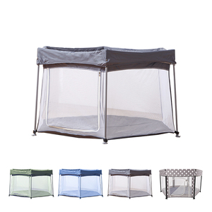 Corralito portátil de gran tamaño gris Melange <span class=keywords><strong>para</strong></span> interiores y exteriores <span class=keywords><strong>para</strong></span> niños Corrales Baby Bed Game Corrales Children Instant Open - Product Image 4