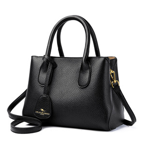 Sac fourre-tout tendance en cuir véritable pour femme, grande capacité, fermeture éclair, porté épaule ou croisé, nouvelle collection été 2026 - Product Image 4