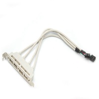 Cable deflector USB 2,0 Dupont de 9 pines a 4 puertos, deflector para ordenador de marco principal, 30cm, disponible
