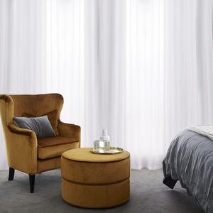 <span class=keywords><strong>Rideau</strong></span> Voile <span class=keywords><strong>Blanc</strong></span> en Polyester Prêt-à-Poser pour Fenêtre, Vente en Gros - Product Image 3