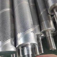 Tube en acier inoxydable perforé droit en aluminium 304 316 de 38 48 50 60 80 100 120 mm pour système d'échappement automobile