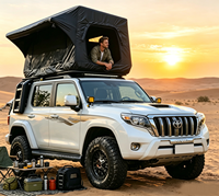 Tente de camping gonflable imperméable pour toit de voiture, avec pompe à air, en tissu Oxford, structure une chambre, pour voyages en extérieur, SUV, plage, randonnée