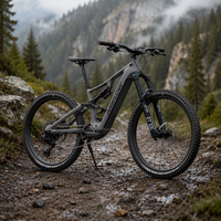 Vélo Électrique Tout Suspendu Amflow PR 2026 Haut de Gamme à Moteur Central 1500W, Cadre en Carbone Léger, Vélo de Montagne Sportif