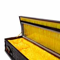 Ataúd de madera de alta calidad, suministros funerarios