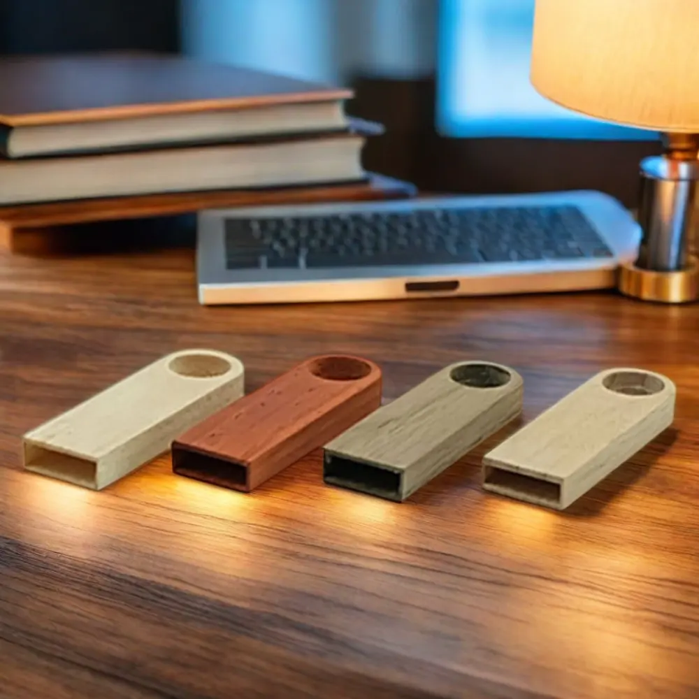 Hochwertiger MINI-USB-Stick USB-Steuerung Holz-Design 32 GB eingebauter Speicher USB 2.0 64 GB 16 GB 8 GB 1 GB 256 MB Optionen