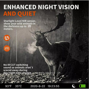 Caméra <span class=keywords><strong>de</strong></span> surveillance extérieure T680W IP66 étanche, CMOS 130° grand angle, 4K 30FPS, portée 100m, WiFi pour la surveillance infrarouge <span class=keywords><strong>de</strong></span> la faune - Product Image 5