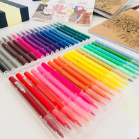 Ensembles de stylos marqueurs professionnels pour la calligraphie, à pointe fine et à pointe pinceau, pour la calligraphie chinoise