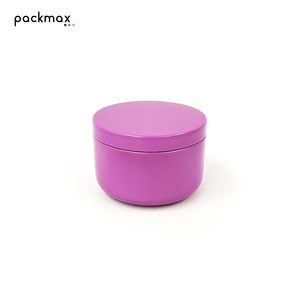 Boîte ronde en aluminium de 50g avec couvercle séparé pour thé, bonbons, café - Boîte métallique vide portable en stock, vente en gros - Product Image 4