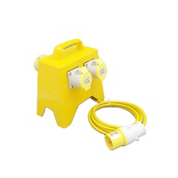 Boîtier de distribution électrique GRP 4 voies ZNPON TYP J201 16A 230V 2P+E IP44 avec câble H05VV-F 3*1.5MM de 3/5m