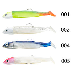Nero morbido minnow spedizione jig testa di richiamo del <span class=keywords><strong>mare</strong></span> - Product Image 6