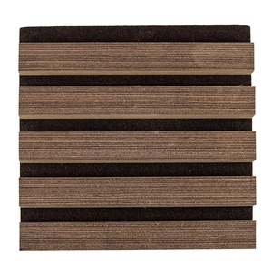 Ánh sáng tường trang trí hai lớp Veneer Acoustic Bảng điều khiển bên ngoài bức tường gỗ Veneer tường Bảng điều khiển nội thất - Product Image 5