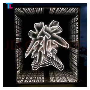 Custom <b>Led</b> 3d Infinity Mirror <b>Neon</b> <b>Led</b> <b>Sign</b> 3d Infinity Mirror <b>Led</b> Dance Floor Infinity Mirror <b>Sign</b> - Product Image 6