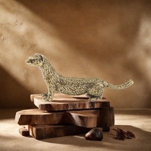 Nouvelle décoration de table en laiton de style antique, motif mignon de raton laveur, idéale pour la décoration de table à thé ou comme cadeau - Product Image 3