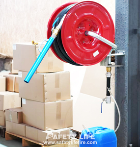 Fabricant de dérouleurs de tuyaux d'incendie de 19 mm, plusieurs tailles disponibles : 20 m, 25 m, 30 m, dérouleur de <span class=keywords><strong>tuyau</strong></span> d'incendie mural de type pivotant - Product Image 4