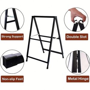 ขาตั้งป้ายแบบ A-Frame พร้อมที่ยึดสองด้าน สำหรับการส่งเสริมธุรกิจและการโฆษณาภายนอกอาคารที่เป็นมิตรกับสิ่งแวดล้อม - Product Image 2