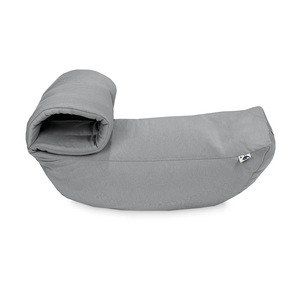 Almohada de lactancia en forma de U, 74x20x13cm, ajustable para recién nacidos y madres, soporte posparto, material de poliéster de color sólido - Product Image 4