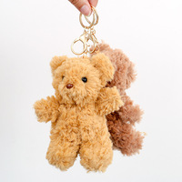 Porte-clés en peluche Barcelo Teddy Bear, petits jouets en peluche Kawaii, poupée en peluche mignonne, accessoires de sac, cadeau en gros pour filles
