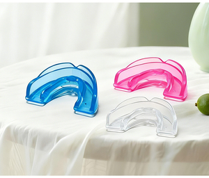 Protector Bucal Deportivo <span class=keywords><strong>de</strong></span> Silicona Personalizado con Doble Soporte, Protector Bucal Suave para Tatuajes, Cómodo, Anti-ronquidos - Product Image 1