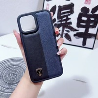 Coque de téléphone portable en cuir antichoc personnalisée de luxe, très vendue, pour iPhone 12 13 14 15 16 17 18 Pro Max