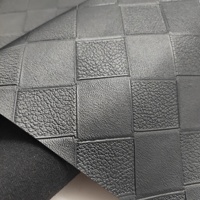 En stock, vente en gros, étui pour ordinateur portable en cuir PVC résistant à l'abrasion, épaisseur 0,9 mm, motif à carreaux, sac à main, utilisation automobile, largeur 54/55 pouces