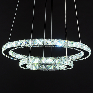 JYLIGHTING – luminaire suspendu en cristal avec anneau LED, design <span class=keywords><strong>moderne</strong></span>, luminaire décoratif d'intérieur, idéal <span class=keywords><strong>pour</strong></span> un salon ou une <span class=keywords><strong>salle</strong></span> <span class=keywords><strong>à</strong></span> <span class=keywords><strong>manger</strong></span> - Product Image 2