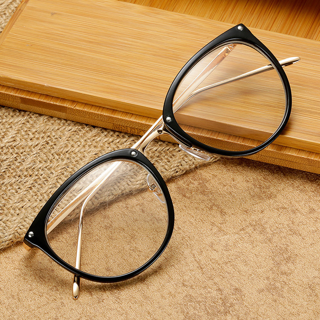 Glass Hot Selling Classic Fashion Trend Custom Made Oversized Round Metal Frame Glasses for Men and Women