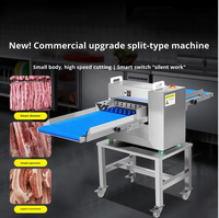 Nouvelle machine à découper la viande en acier allié, entièrement automatique, taille de découpe réglable, capacité de découper la viande congelée