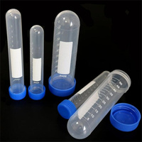 Consommables de laboratoire Tube à centrifuger conique de 50ml en plastique gradué en polypropylène avec couvercle à vis