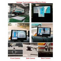 Système de caméra DVR de recul pour voiture AHD 720P à 360 degrés pour autobus scolaire, camion, camion de pompiers, camping-car, remorque