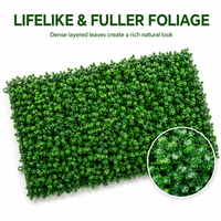 Panneaux muraux de plantes artificielles résistants aux UV HOMFUL, panneaux de haies artificielles en PP PE, mur végétal pour la décoration de la maison et du jardin