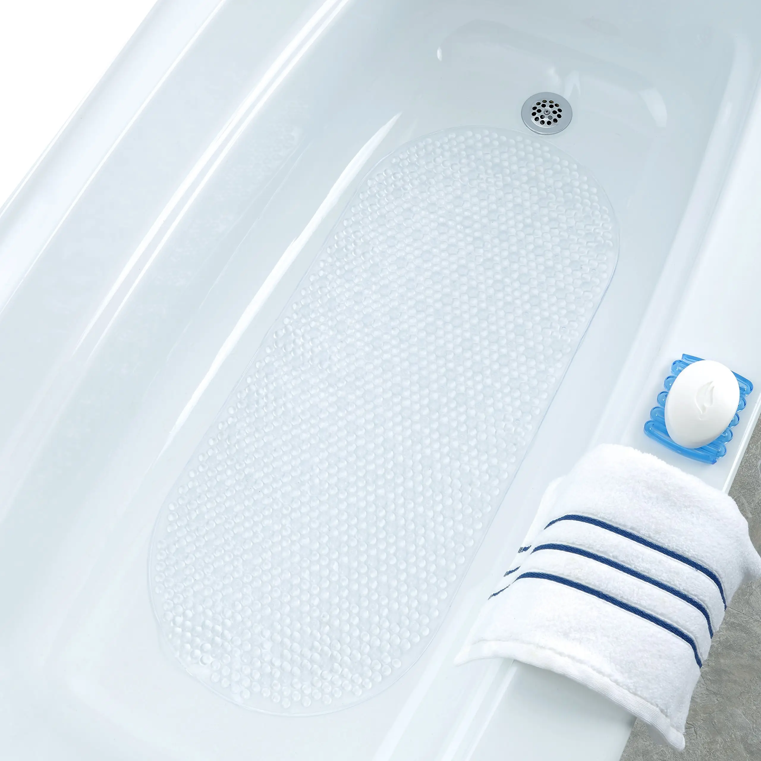 Tappetino da bagno per doccia all'ingrosso con 200 pezzi tappetino antiscivolo da bagno a ventosa è facile da pulire
