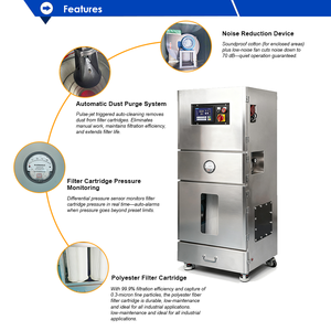 YorkTech 大容量不锈钢除尘器，带自动脉冲清洁功能，0.75-22kW，可实现细粉收集 - Product Image 3